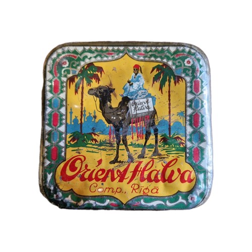 Antik vintage tin box - tin,