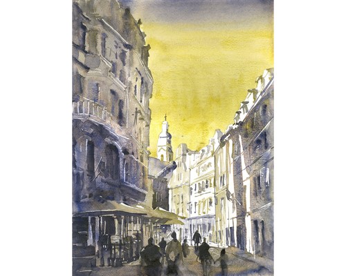 Riga latvia cityscape street - latvia,